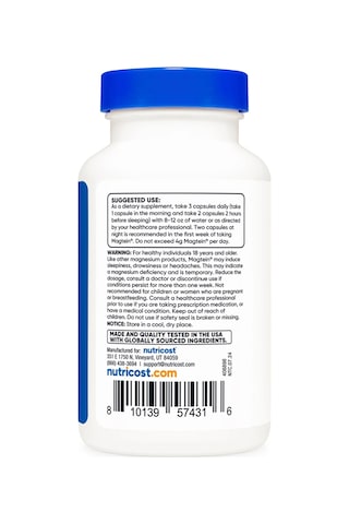 Magtein Magnesium L-threonate 2,000 Mg 90 Capsules