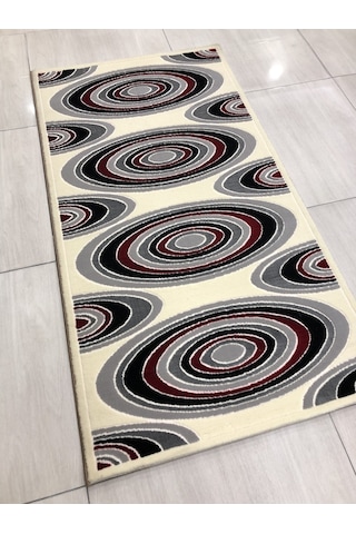 Saray Halı Vizyon 11169 Ws 80X150 Gri Kırmızı Küçük Ölçü Halı !