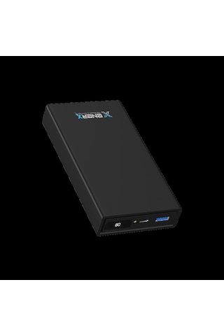 Enerx Enr-p20188dt Powerbank 20.000 Mah Dijital Ekranlı Fenerli Usb+type-c 4.5a Beyaz Siyah