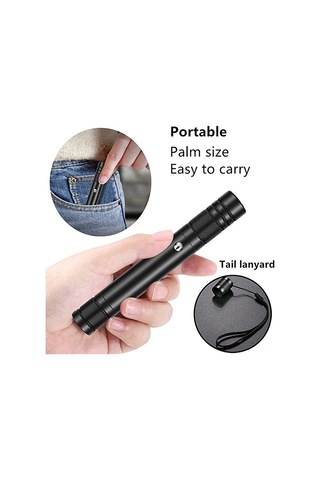 Dofolink Yüksek Güçlü 2000m Yeşil Lazer Pointer, Usb Şarjlı, Alüminyum Kasa, Astronomy-piknik-halka Sunumlar İçin, Siyah Renk Siyah