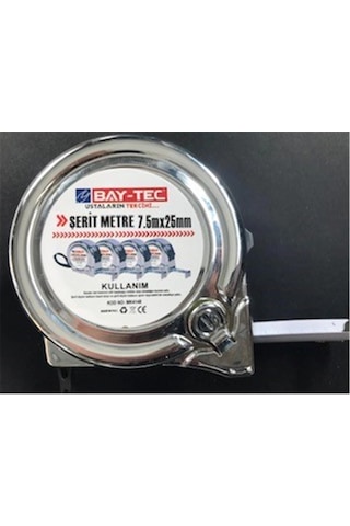 Bay-tec Mk4148 7.5mt 25mm Krom Şerit Metre Kdo