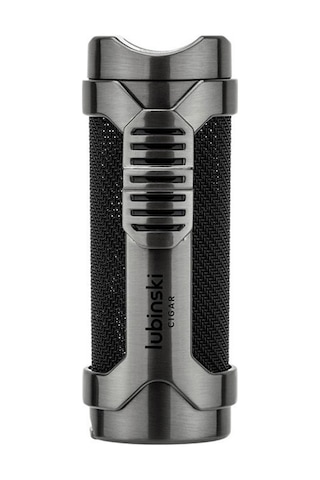 Lubinski Cigar Sehpa Kapaklı Delicili Tek Torch Puro Çakmağı Gunmetal