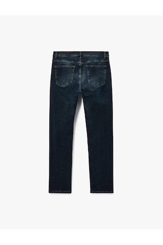 Koton Normal Bel Pamuklu Slim Fit Jean Pantolon - Brad Jean Koyu İndigo 6wam40239nd İndigo