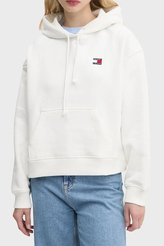 Tommy Jeans Bayan Sweat Dw0dw19414 Ybl Beyaz Beyaz