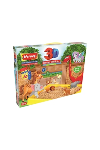 Eren 3D Kalıplı Çiftlik Hayvanları Kinetik Kum Set 1000 Gr Kum-037