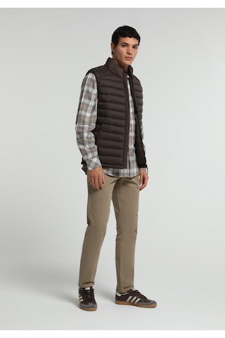 Colin's Colins Slim Fit Dik Yaka Fermuarlı Astarlı Erkek Kahverengi Yelek Cl1082936 Q1.v1 Brw
