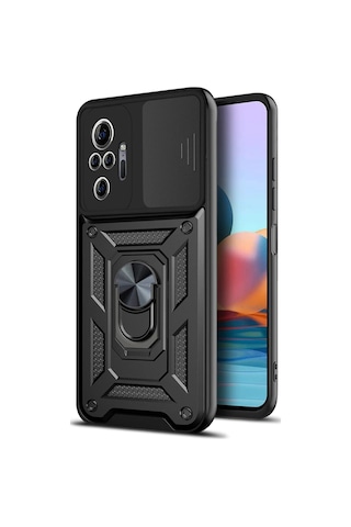 Xiaomi Redmi Note 10 Pro Kilif Kamera Korumali Sürgülü Zirh Tank 446594864