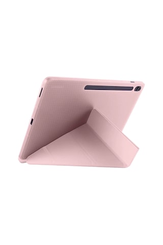 Mey İthalat Apple Uyumlu iPad Pro 11 2024 Kılıf Kalemlikli Hugo Tablet Kılıfı - Rose Gold Arka Kapak