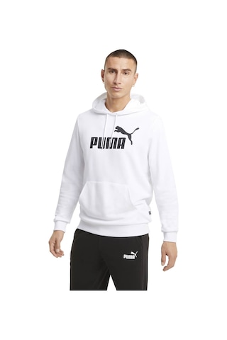 586688-02 Puma Ess Big Logo Hoodie Tr Erkek Sweat White Beyaz