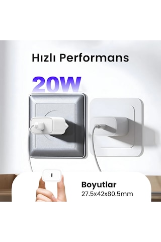 Bix Bxpd23 20w İphone & Android Uyumlu Usb-c Pd 3.0 Akım Korumalı Hızlı Şarj Adaptörü