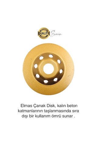 Premium 115 Mm Mermer Beton Elmaslı Taşlama Silme Parlatma Diski Uzun Ömürlü Dayanıklı Çanak