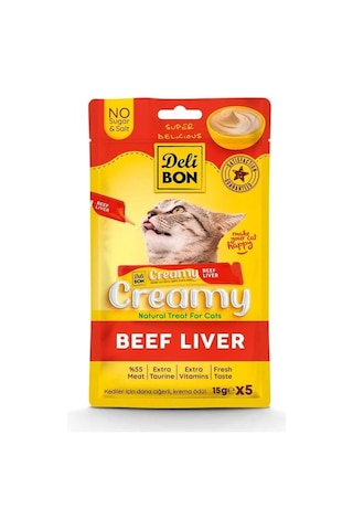 Delibon Creamy Ödül Maması Somonlu 15gr 5li Paket