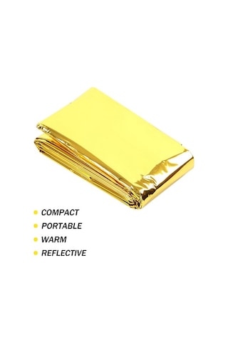 Novahub Yansıtıcı Tekstil Acil Battaniye Hafif Ve Su Geçirmez, Outdoor Sporcular İçin Uygun Çok Renkli