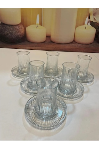 Müge 6'lı Çay Tabağı Diğer