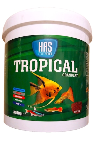 Has Tropical Gran 3kg Kova Lepistes Moli Canlı Doğuran Balık Yemi