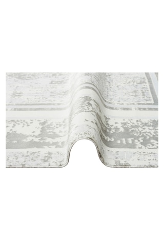 Sateen St17 Sılver Xw Hav Toz Vermez Yıkanabilir Kaymaz İnce Halı