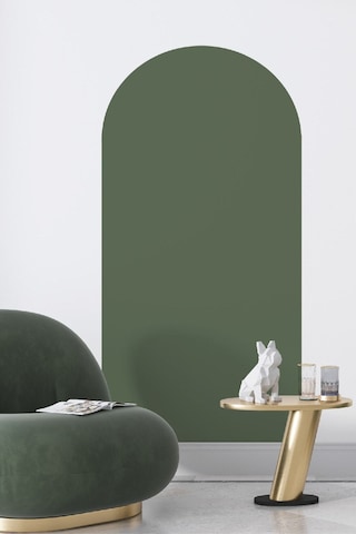 Kendiliğinden Yapışkanlı Kumaş Kanvas Dokulu Duvar Kağıdı Boho Bohem Tarz Oval Duvar Sticker Renkli