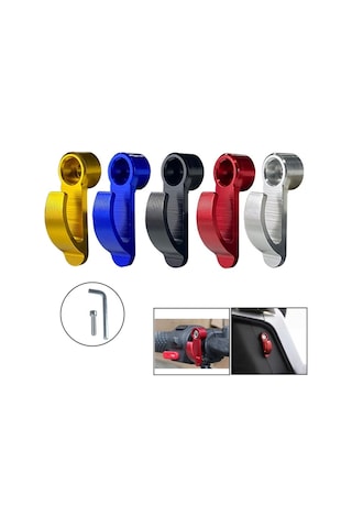 2 Adet Motosiklet Modifiye Kask Kancası Scooter Yan Depolama Kancası Altın