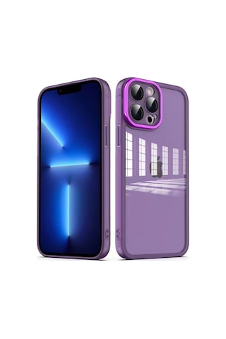 Apple Uyumlu iPhone 13 Pro Max Kılıf Kamera Korumalı Transparan Zore Post Kılıf