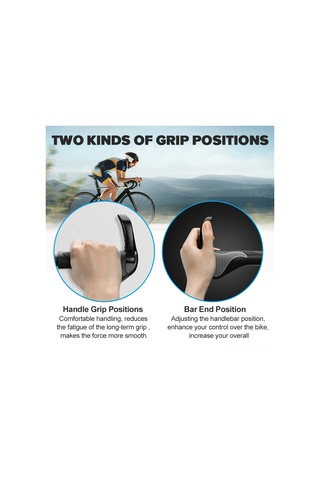 Yuntech01 Bisiklet Alüminyum & 38 Kauçuk Tutamak Kolu, Güvenli Kilitleme, Uzun Sürüşler İçin Konfor, Asit Uyuşması Giderici, Beyaz Çok Renkli