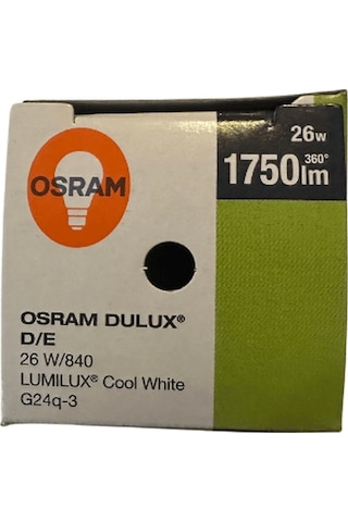 Osram Dulux D/e 26w 840 4000k Gün Işığı 4 Pinli G24q-3 Duylu