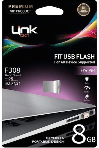 Linktech Fit Premium F308 8 GB Usb 3.0 Flash Bellek