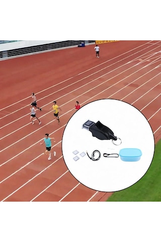 Homyl Spor Düdüğü Hafif Taşınabilir Boyun Askılı Hakemler Siyah