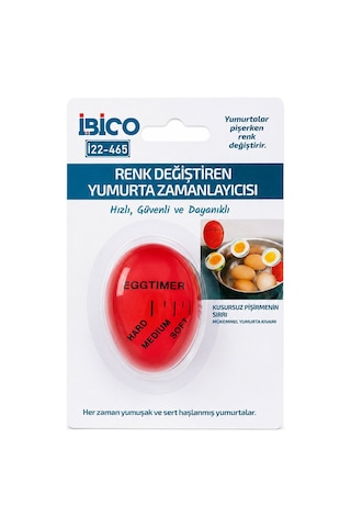 İbico İ22-465 Renk Değiştiren Yumurta Pişirme Zamanlayıcı Sert Orta Yumuşak Diğer