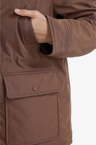 Defacto Regular Fit Kontrast Yaka Fermuarlı Parka F3558ax25wnbn530 Kahve