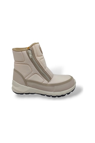 Scooter 7449 Kadın Krem Fermuarlı Su Geçirmez Watertight Kar Botu Krem