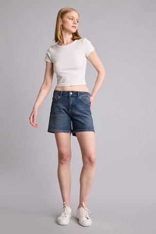 Defacto Slim Fit Normal Bel Şort H6236ax26smnm28 Mavi-nm28