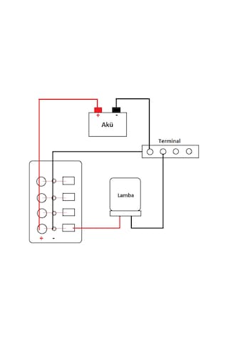 Sealux Marine 6 Anahtarlı Switch Panel Dikey 12-24V Sigorta Panel
