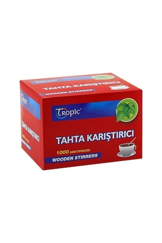 Tropic Tahta Ahşap Karıştırıcı Çay Kaşığı 1000 Adet Tropic Tahta Ahşap Karıştırıcı Çay Kaşığı 1000 Adet