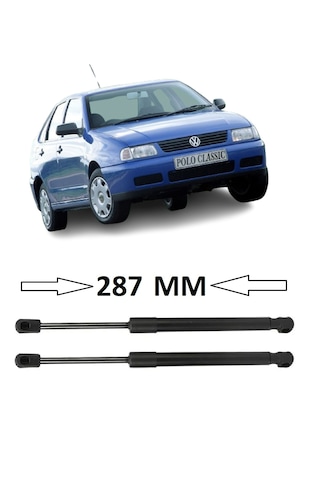 Vw Polo Classic Sedan 1996-2002 Uyumlu Sağ + Sol Takım Bagaj Amortisörü 2 Adet 287mm 6k5827550c Bagaj Amortisörü