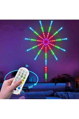 Led Aydınlatma Sese Duyarlı Bluetootlu Duvar Ledi Uzaktan Kumanda RGB