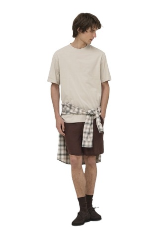 Only & Sons Onslaurence Lınen Blend Shorts Noos Erkek Kahverengi Şort - 22036246