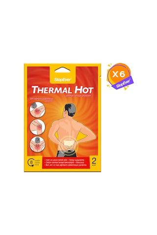 Stopever Thermal Hot Sıcak Terapi Flasteri - 6X2 Adet