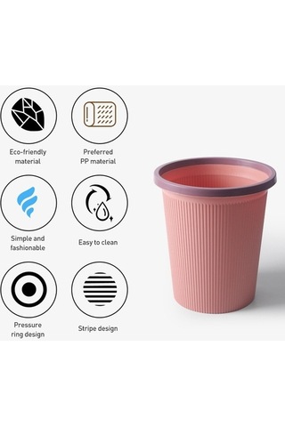 Tongxida Yaratıcı Klasör Çöp Kutusu Pembe Pembe