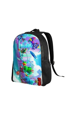 V102 Brawl Renkli Çizgi Film Savaşçıları Yıldızlar Sırt Çantası Öğrenciler İçin, Hafif Ve Şık Çanta, Ayarlanabilir Omuz Askılı Su Geçirmez Kitap Çantası Diğer