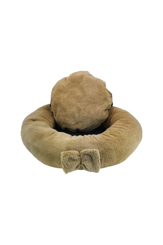 Peluş Simit Kedi Yatağı 50 x 50 x 12 CM