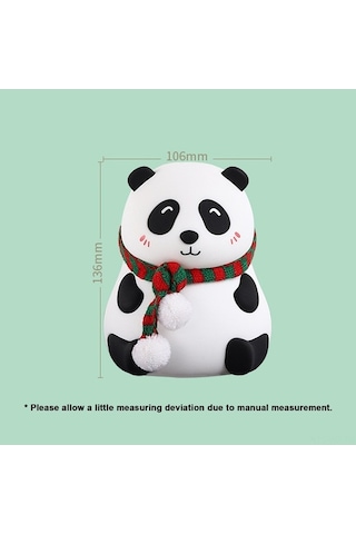 Willowhaven Sevimli Panda Usb Şarjlı Led Gece Lambası - 5v 1200mah Renkli Işık Efekt Diğer