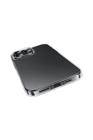 Apple İphone 16 Pro Uyumlu Kılıf Zebana Şeffaf Soft Silikon Kılıf Şeffaf
