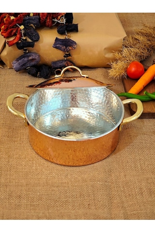 Modabakır Pilav Tenceresi Bakır 20 Cm 2200 Ml Model:125569885 Metalik