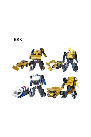 B-bkk Alaşım Deformasyon Mühendislik Aracı Robot Tren Araba Ekskavatör Buldozer Çocuk Oyuncak