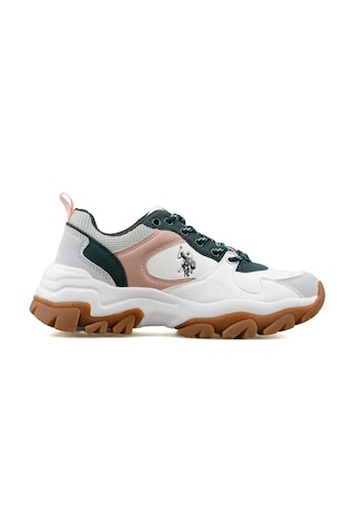 U.S. Polo Assn. Uspa Tracky Wmn Beyaz-yeşil Spor Ayakkabı Beyaz - Yeşil