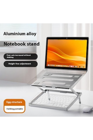 H12 Ayarlanabilir Alüminyum Alaşım Dizüstü Bilgisayar Yükseltici Masaüstü Standı Tutucu