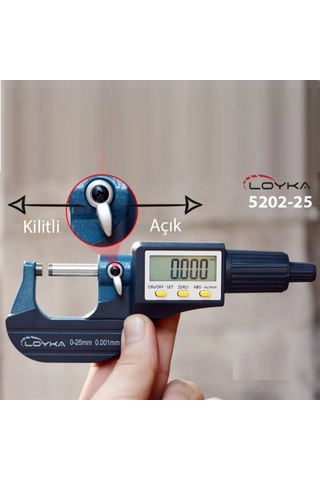 Loyka 5202-25 Dijital Hassas Mikrometre (0-25Mm)