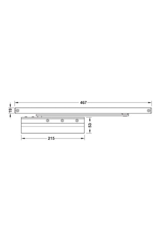 Hafele Dcl84 Kapı Kapatıcı En3, Parlak Pirinç