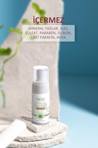 %100 Doğal İpeksi Yüz Temizleme Köpüğü Makyaj Akne Siyah Nokta Sivilce Yağlı Ciltler Vegan 125 Ml