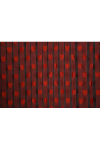 Kalpli Model Kırmızı Renk Ip Perde Hazır Ip Perde 300x270